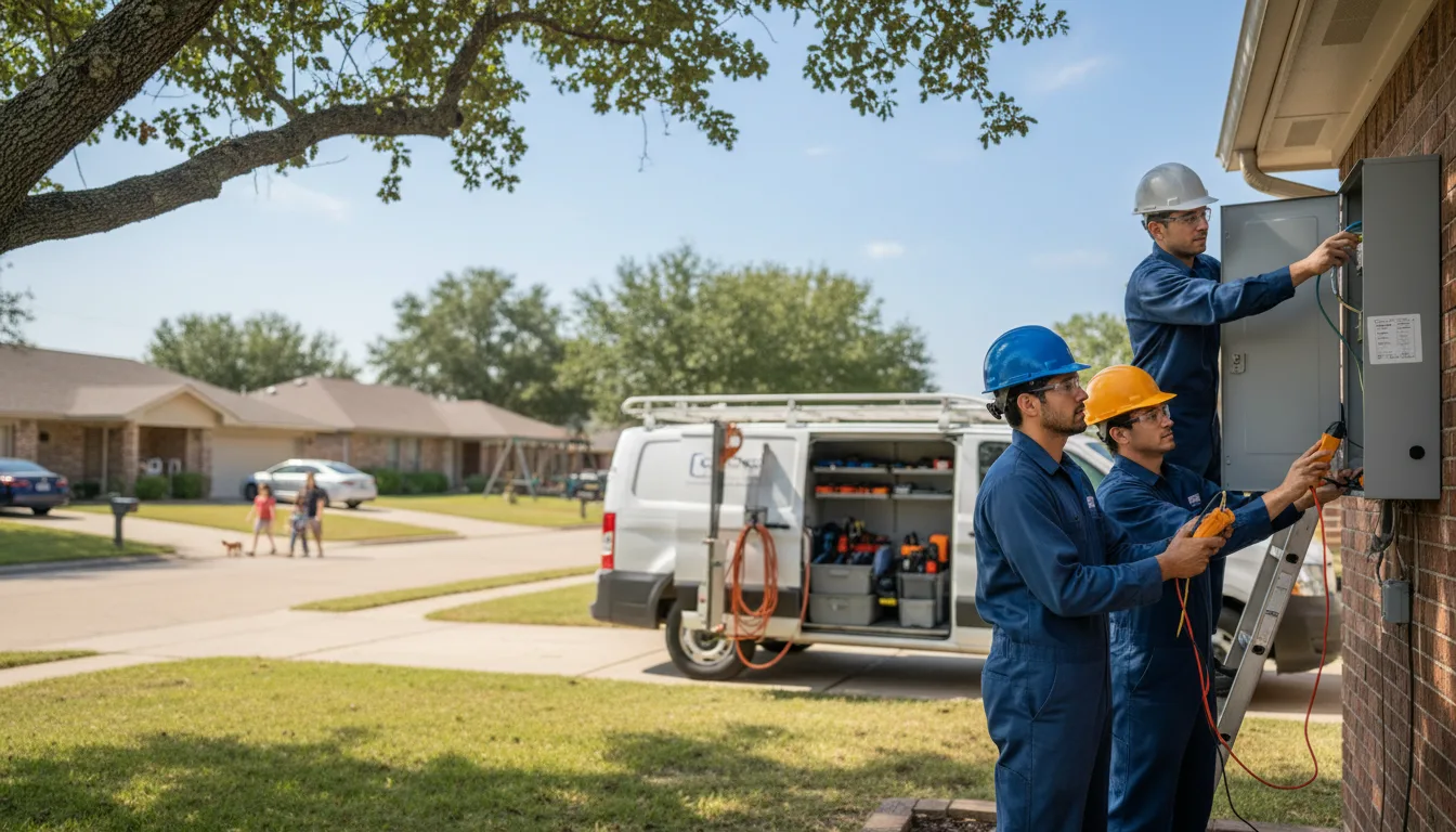 Certified electrician providing emergency electrical services in Madrid, IA